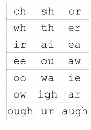 English Worksheet: single sounds/diagraphs