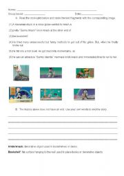 KnickKnack short movie worksheet