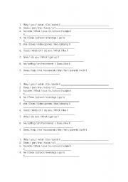 English worksheet: teen 4 unscramble the words to form a sentence