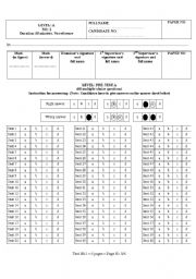 test for elementary level