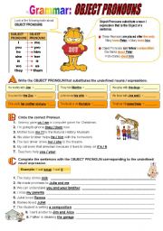 English Worksheet: Object Pronouns