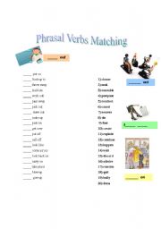 English Worksheet: Phrasal verbs