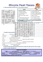 English Worksheet: Simple Past exercises