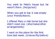 English Worksheet: present perfect  review slips or game