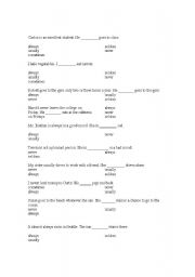 English worksheet: adverbs 