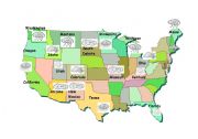 English Worksheet: WEATHER MAP