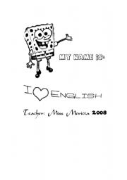 English worksheet: copybook cover