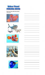 English worksheet: Finding NEMO