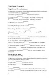 English Worksheet: simple past