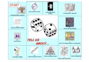 English Worksheet: Tell us about...