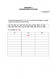 English Worksheet: Phonetics 