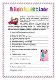 English Worksheet: Text on the simple present  tense (19.08.08)