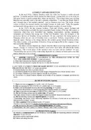 English Worksheet: a family affair.-Benetton