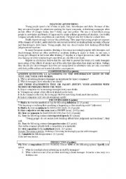 English Worksheet: death by advertising
