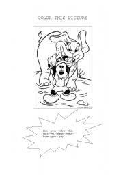 English worksheet: coloring 