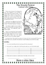 English Worksheet: Tales from all around the world - part1