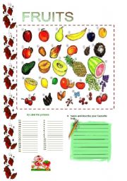 English Worksheet: FRUITS(19.08.08)