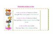English worksheet: preposition place and time 1