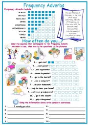 English Worksheet: How often do you..?