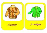 clothes flash cards  2 / 18