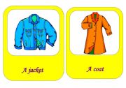 English worksheet: clothes flash cards3 / 18