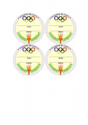 English Worksheet: Olimpic medals