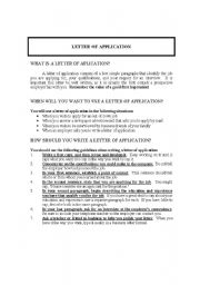 Letter of application tips