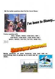 English Worksheet: disney