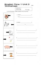 English Worksheet: Whats this/that?