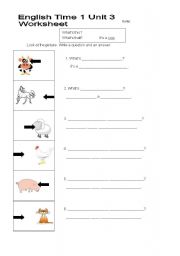 English worksheet: Whats this/that?