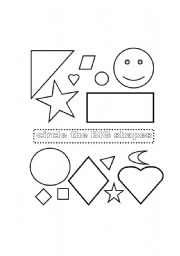 English worksheet: Big Shapes