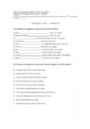 English Worksheet: Present Perfect Exercise