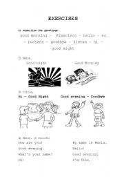 English Worksheet: Exercises