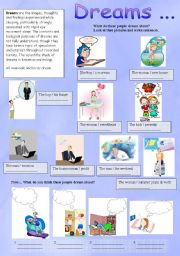 English Worksheet: Dreams