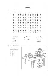 English Worksheet: Colors