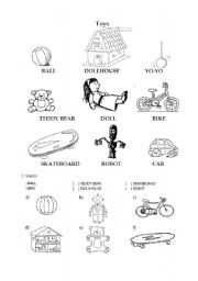 English Worksheet: Toys