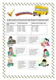 English Worksheet: Back to school (quiz)