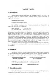 English Worksheet: Passive voice