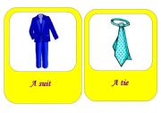 English worksheet: clothes flashcards