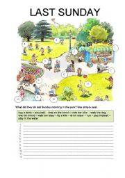 English Worksheet: LAST SUNDAY