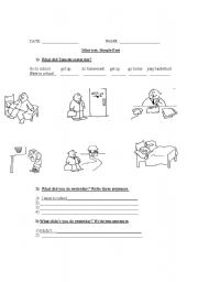 English worksheet: simple past 