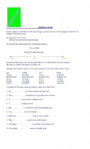 English worksheet: daily routines