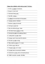 English Worksheet: Gerund