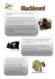 English Worksheet: Blackbeard