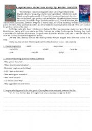 English Worksheet: a detective story by A. Christie