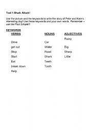 English Worksheet: shark