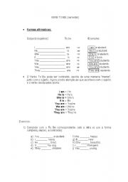 English Worksheet: Verb to BE