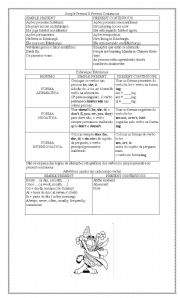 English worksheet: simple present x present continuous