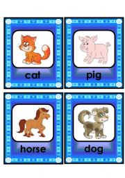 English Worksheet: lovely animal and creature flashcard set - 2nd part