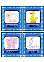 lovely animal and creature flashcard set - 3rd part